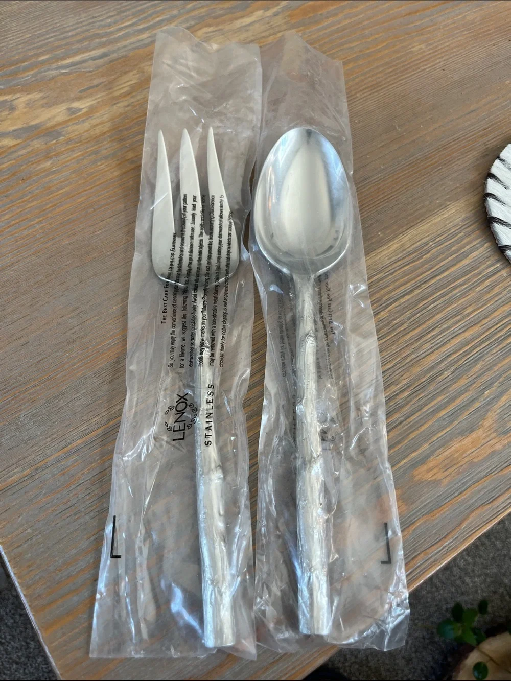 Lenox Park City Stainless 18/10 Serving Cold Meat Fork and Serving Spoon